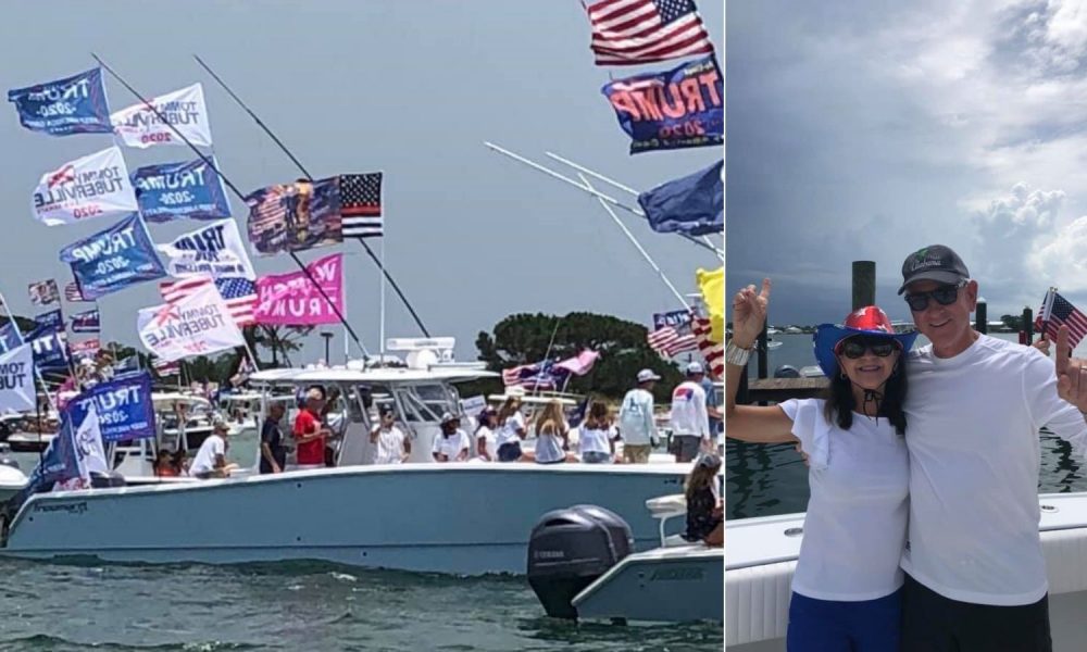 GOP candidate Tommy Tuberville leads Trump "boat parade 