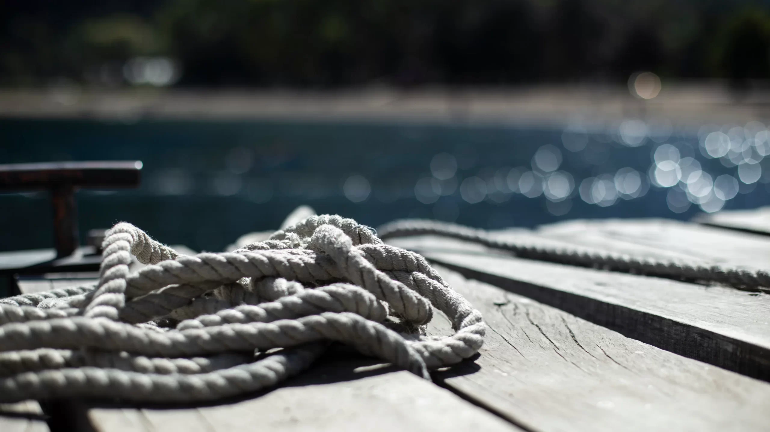 rope on the dock