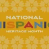 Hispanic Heritage Month background. Poster, card, banner