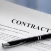 Pen on the contract papers