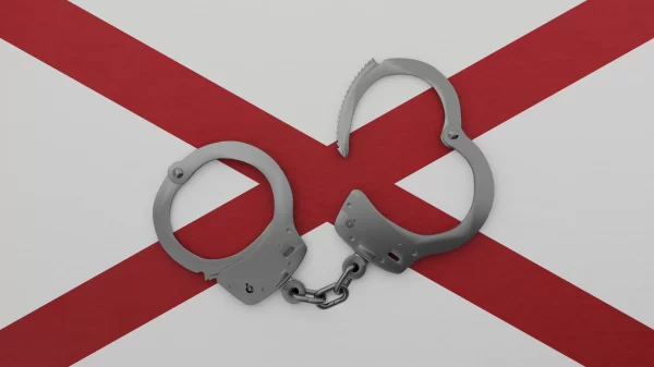 alabama prison release handcuffs