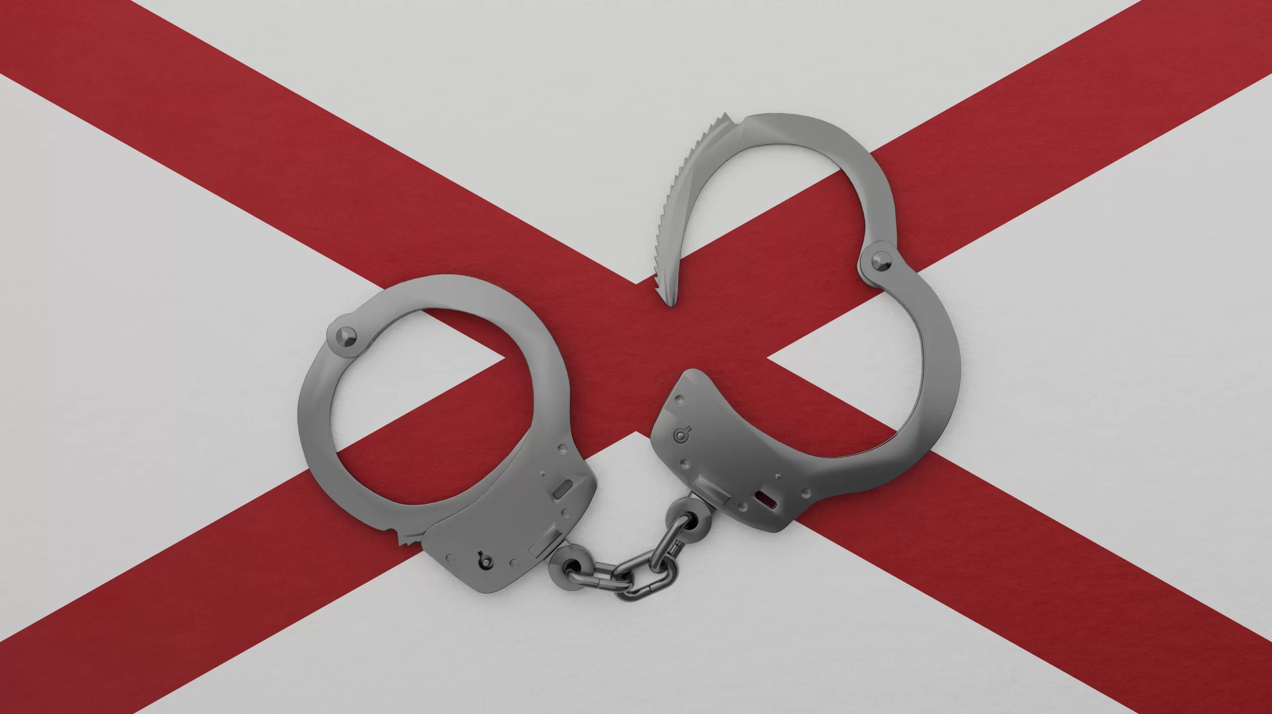 alabama prison release handcuffs