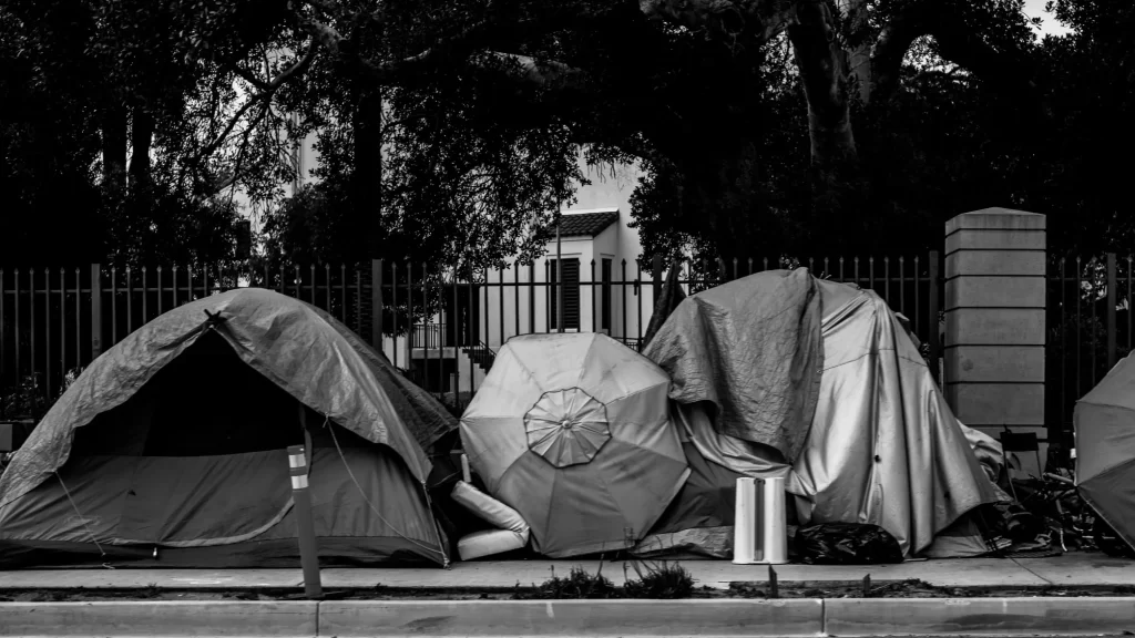 homeless encampment